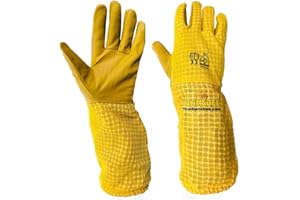 Urbansbee Guanti apicoltura ventilati professionali | Guanti Anti-Puntura per Apicoltori | design avanzato | Durevoli e Comodi per Uso Intensivo| 1 paio | Ideali per Principianti ed Esperti