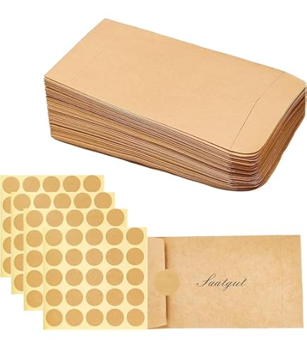 Geschenkzak van kraftpapier met zelfklevende sluiting