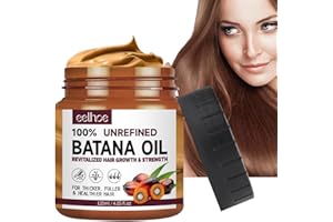 RUOJIAR Hair Butter with Raw Batana Oil,Batana Oil for Hair Growth,Natural Batana Oil for Healthy Hair,Batana Oil Hair Treatment,Nourishes Thin Hair Scalp Skin and Loss Hair Growth,Repair Damaged Hair