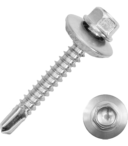 250 Bohrschrauben Form K DIN 7504 mit Sechskant verzinkt 5,5x38