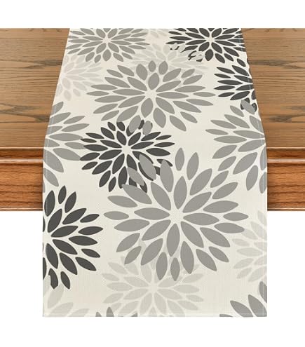 Gsrhzd Runner Tavola Moderno, 45 x 240CM, Bianco, Runner da Tavolo Pizzo Delicato, Lavabile, Centrotavola, per Sala da Pranzo, Feste, Festività, Decorazione