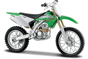 Maisto 1:18 MOTORBIKE KAWASAKI KX250F Motorbike - 1:18 Scale - Incredibly Detailed Die-Cast Replica Collectiblt Motorcycle Model, Green