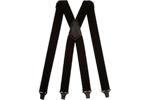 Olata Heavy Duty X-Shape Airport Braces/Suspenders with Plastic Clips - 4cm