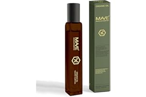 MAVE Olio organico – come roll-on to go con applicatore a sfera di cristallo da 10 ml – olio per la cura del corpo – olio per la cura del viso – olio per unghie – anti brufoli – ideale per i viaggi