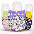 LILTOES Premium Cloth Diaper with Side Leakage Protection for Baby's Comfort | Eco-Friendly and Reusable Cloth Diaper for Babies 0 to 3 Years (Pack of 3)