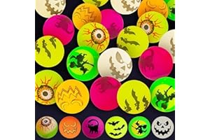 PIUCRTY Gadget Halloween Bambini Palline Rimbalzanti 72 Pezzi Regalini Fine Festa Compleanno Oggetti Cose di Regalo Festa Kit Tema Kinder Gadgets Halloween per Pignatta Regali Post Festa Bambino