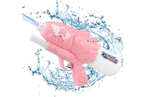 Boloshine Pistolas de Agua, Largo Alcance Juguete Water Gun Juguete de Agua de Gran Capacidad, Verano Piscina Playa Al Aire Libre Juego de Lucha de Agua Regalos para Niños Niñas (Estrella Rosa)