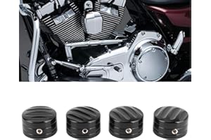 KIMISS Motorcycle Engine Head Bolt Covers with Hex Wrench Fit for XL883 Twin Cam Big Twin 1340 Evo
