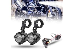 ‎BAMOTOOP bamotoop Zusatzscheinwerfer Motorrad LED Scheinwerfer 6000LM 6000K Nebelscheinwerfer Motorrad LED mit E-Prüfzeichen für BMW F800,Universal-Hilfslampe für motorrad
