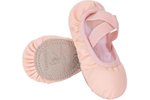 Tancefair Scarpe Danza Classica Tela Scarpette Ballo Mezze Punte Scarpette da Danza Ginnastica Ballo Pantofole per Bambina Ragazze Donne Adulto (Scegli Una Dimensione più Grande)