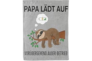 CadeauJoie Papa Geschenk Weihnachten, Flanelldecke Geschenke für Papa von Tochter Sohn zum Geburtstag, Bester Vater Geschenk Geburtstagsgeschenk 152x127cm