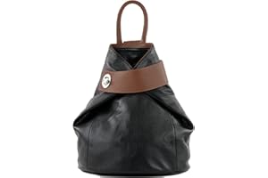 modamoda de - T179 - sac à dos pour femme en cuir italien