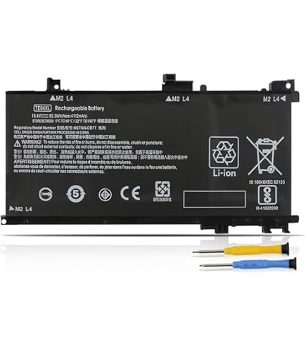 Batterie Pour Pc Hp Batterie TE04XL Pour Ordinateur Portable HP OMEN 15,  AX200, 15, AX218TX, 15, AX210TX, AX235NF, 15, AX202N, 15, BC200, HSTNN,  DB7T,