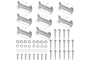 Runup Solarmodulhalterung, 8 Stück Solarpanel Z-Halter, Aluminium Solarmodul für Montage, Solarmodul halterung mit Muttern und Schrauben, Solarmodul für Flachdach Wohnmobile Boot Wände