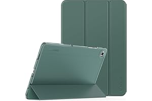 CACOE Etui do Samsung Galaxy Tab A9+ Plus tablet 11 cali 2023, ultracienka składana twarda tylna obudowa z podstawką do tabletu Samsung Tab A9+ 11", ciemnozielone