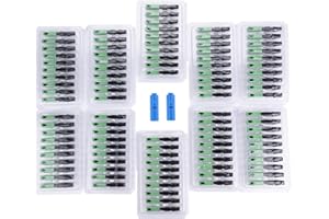 DEWIN Connettore Rapido a Fibra Ottica SC/APC Fibra ottica SC/APC Adattatore di Collegamento Rapido Fibra Ottica Pigtail Cavo Ottico Connettore per FTTH (100 Pezzi)
