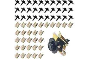 LIAMGUS 60Pcs Car Fender Clips & Screws Set - U-Type Fasteners for Wheel Arch & Undertray