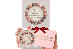 Giulia Beauty – Bracelet femme, pierres naturelles | Cadeau Femme | idee cadeau femme | Cadeau Anniversaire femme, coffret cadeau femme, Cadeau Maman, Cadeau Fille, Noel, bijoux femme, Bracelet fille