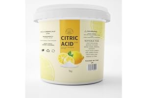 UCI CHEMICALS Citric Acid 3 Kg Bucket Food Grade Bath Bomb, Cleaning, Descaling and Food preserving 3 kg