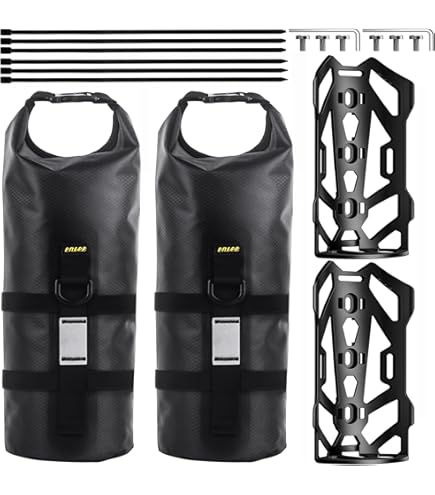 Borsa Impermeabile Per Forcella Bici 3L/7L - Roll Top Per Escursionismo E Ciclismo - Foto 3