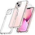 Qasyfanc Cover Protezione Fotocamera Compatibile con iPhone 16 con 2 Pezzi Vetro Temperato Pellicola, Cover iPhone 16 Trasparente Slim Fit Custodia Silicone Sottile e Morbida, Crystal Clear