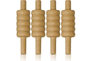 ND Sports Wooden Cricket Bails Set – 4-Piece Set of Premium English Ash Bails for Training & Match Play – Ideal for Cricket Balls and Cricket Practice