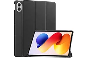 Vakarey Funda para Xiaomi Redmi Pad 2 Pro 12.1 Pulgadas Ultrafina Inteligente Funda Tablet,Negro