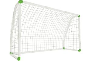 HENGMEI Porta da calcio in PVC per bambini con rete da giardino, per il parco, la spiaggia o il capanno 180 x 120 x 80 cm
