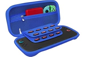 Hermitshell Hard Travel Case für Nintendo Switch 2 Controller (Nur Fall) (Größe: Klein/Groß) (blau, Groß)