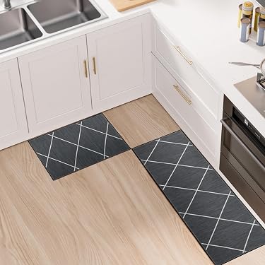 Set Tappeti Cucina Antiscivolo HomKuch - 2 Pezzi 50x80cm + 50x150cm - Morbidi E Assorbenti
