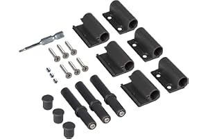 Windhager aluminiumgångjärn för dörrar - antracit - 3‑pack
