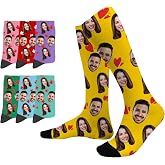 Custom Socks with Photo Personalised Socks with Picture DIY Funny Socks with Every Photo Personalised Valentines Day Gifts for Boyfriend