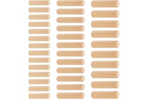 CWPFVQA 150 Tacos De Madera, Tacos De Madera De Diferentes Tamaños, Conectores De Madera Para Muebles, Tacos De Sarga, Tacos Ranurados, Tapones Para Agujeros Para Puntas De Madera De Armario