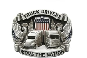AW-Collection Gürtelschnalle Buckle Gürtelschliesse Truck Driver Move the Nation Trucker