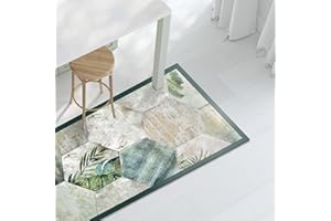 CREARREDA Alfombra Vinílica Cocina y Baño Antideslizante Lavable, Diseño Italiano Moderno, Impermeable, Decorativa, Resistente, Fácil Limpieza, Antimanchas, Higiénica, Made in Italy