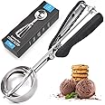 TELANKS Cucchiaio per Gelato 4 cm, Porzionatori da Gelato, Cucchiaio Porzionatore Paletta, Dosatore Gelato per Gelato, Biscot