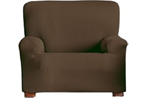 Eysa Italia Ulises Copripoltrona Elastico, Poliestere-Cotone, Marrone