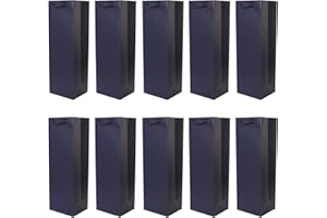 DONDON 10 bolsas para botellas, bolsas de regalo para vino, prosecco y champán 40 x 12 x 9 cm