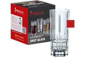 Spiegelau & Nachtmann Perfect Serve 4500170 - Juego de 4 vasos de chupito (cristal, 55 ml)
