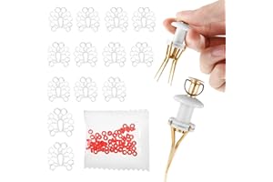 WLERTCOP 100 Pcs Pallet Bands for Fishing Pellets Bait Bands Fishing Pellet Bander Tool Kit Fishing Bands for Pellets, Carp Bands Match Fishing Hair Rigs Angling Pellet Bander Carp Coarse Terminal Tackle