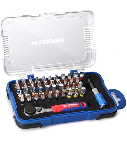MichaelPro MP012008 – 37-teiliges Sicherheits-Bit-Set Mit Magnetischem Griff, S2-Stahl Bits Für Elektronik, Auto & Mehr