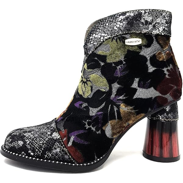 Bottes Femmes LAURA VITA - Cuir Et Textile, Talon 3.15cm | Style Botte Genou | Zip Latéral