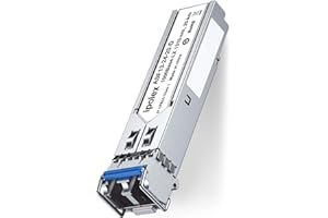 ipolex 1G SFP Singlemode LC Transceiver, 1000Base-LX Mini GBIC Module Compatible with Cisco GLC-LH-SMD, Ubiquiti UF-SM-1G, Meraki, TP-Link TL-SM311LS and More (SMF, 1310nm, up to 20 km)