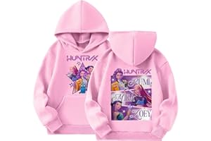 GENÉRICO D-Demon K-Pop Merchandise Sudadera para niñas Sudadera con Estampado X de Bruja K-Pop de Manga Larga Sudadera para niños Top Casual