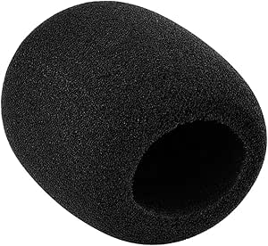Large Foam Mic Windshield for MXL, Audio Technica and Other Large Microphones - Black