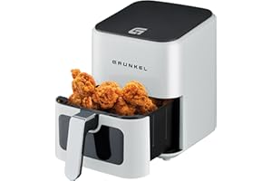 Grunkel - Freidora aire - Air Fryer - 4 Litros y 7 programas. WEF. Panel de control digital Multifunción y ventanal visualiza