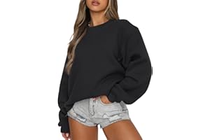 Eniloyal Sweatshirt Women's Pullover without Hood Long Sleeve Pullover Fleece Pullover Cotton Sweater Crew Neck Autumn Winter