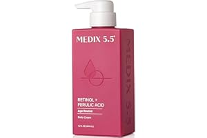 Medix 5.5 Retinol Cream with Ferulic Acid Anti-Sagging Treatment. Targets Crepey Wrinkles and Sun Damaged Skin. Anti-Aging Cream Infused With Black Tea, Aloe Vera, And Chamomile (15oz)