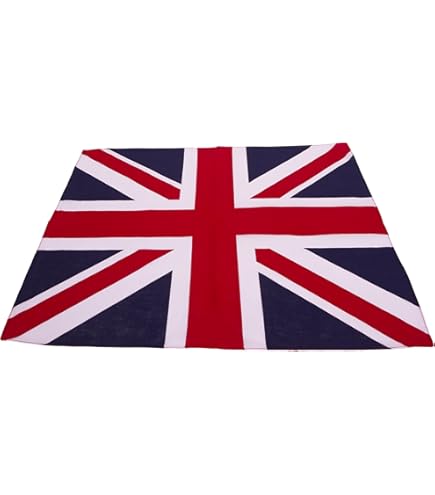 Union Jack Hair Union Jack UK Flag Bandana - British Flag Bandanna, Headband, Hairband Or Neck Scarf (51cm X 51cm) Union Jack Running Clothes - Foto 2
