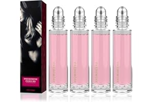 FEXPDL 4pcs pheromone perfume for women roll on pheromone infused essential oil perfume cologne roll-on pheromone infused essential oil perfume cologne for women